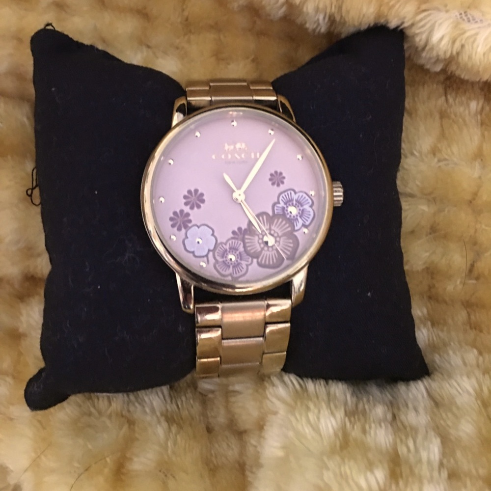 Women’s Perry Rose Grand Gold-Tone Bracelet Tea Rose Watch 36mm